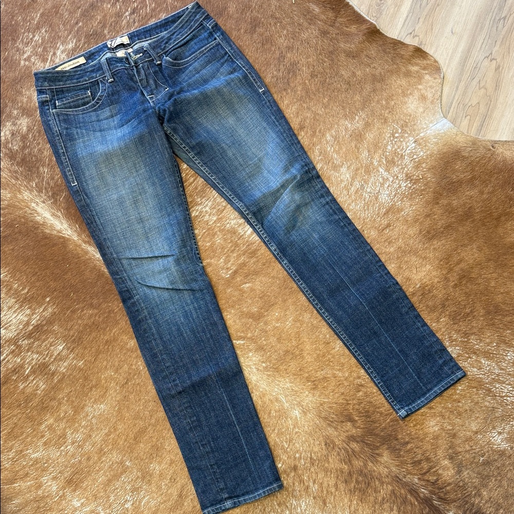 William Rast Dark Blue Jerri Ultra Skinny Leg Jeans